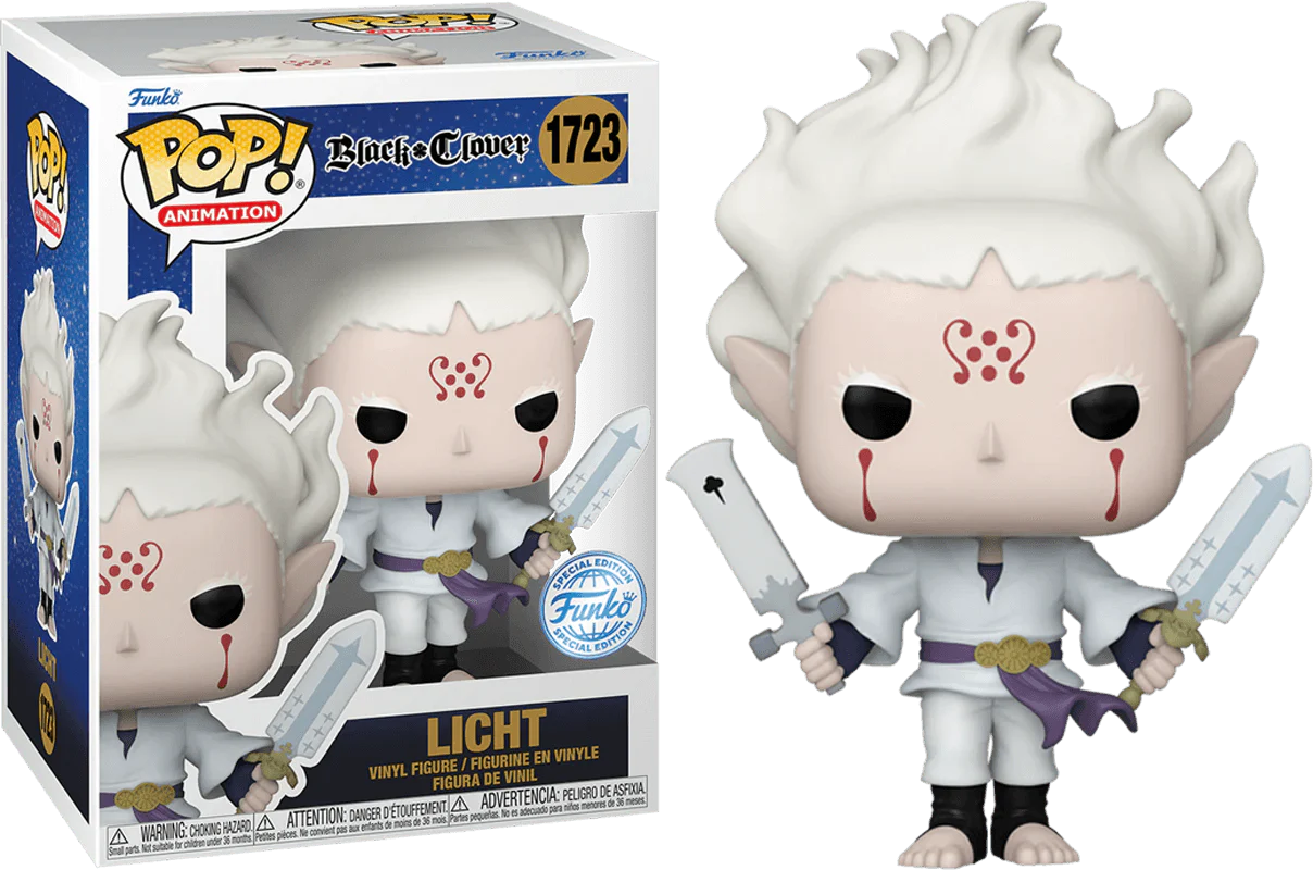 Funko Pop! Black Clover - Light 1723 Funko Special Edition Figure + Pop Protector