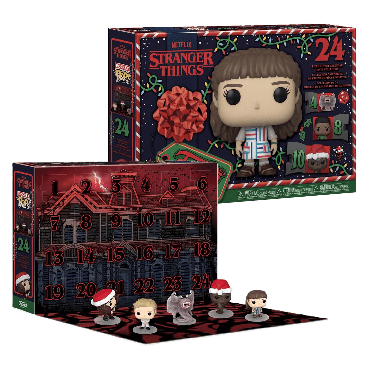 Funko Pocket Pop Netflix Stranger Things 24 Piece Christmas Advent Calendar Vinyl Collection