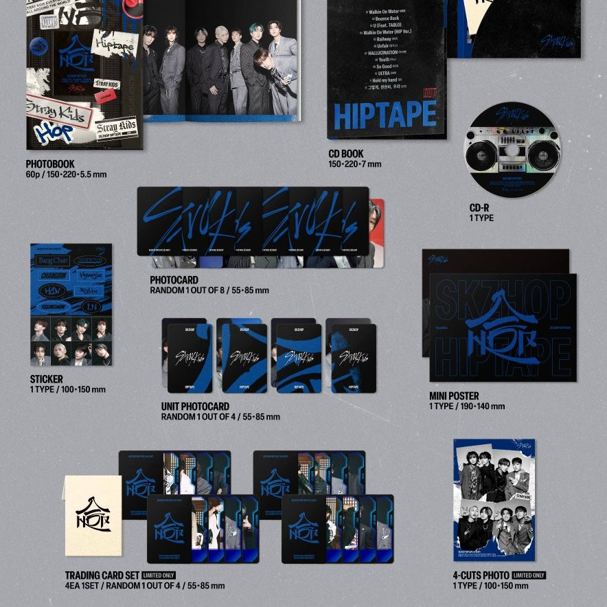 K-pop Stray Kids - Skzhop Hiptape [合 (HOP)] Hiptape Ver. (Limited Ver.) Album