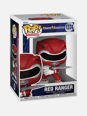 Funko Pop! Power Rangers - Red Ranger 1374 Figure + Pop Protector