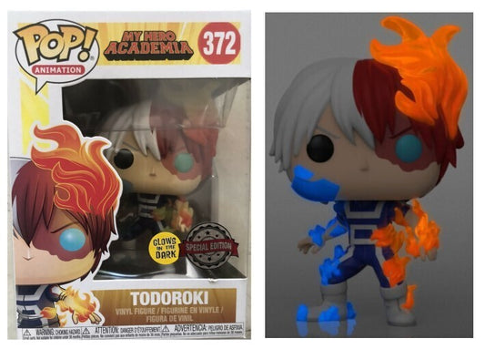 Funko Pop! My Hero Academia - Todoroki 372 Glows in the Dark Special Edition + Pop Protector