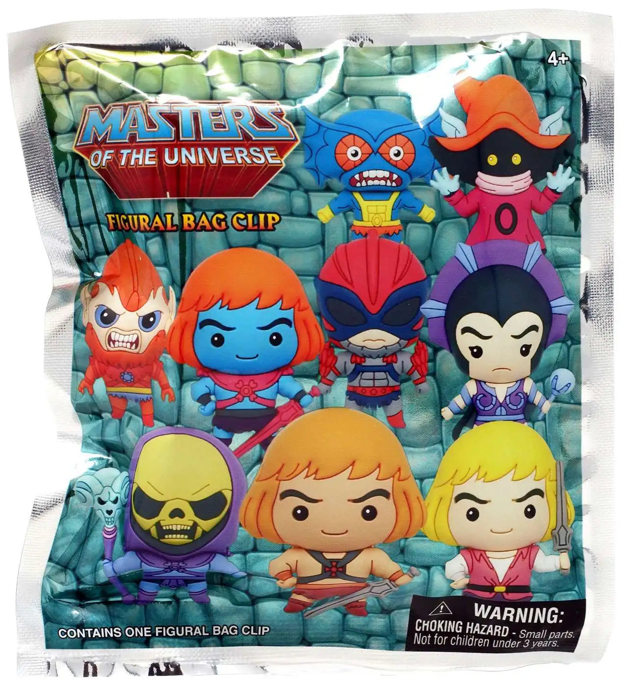 Masters of the Universe Series 1 Mystery 3D Foam Figural Bag Clip (One Variation Chosen at Random)