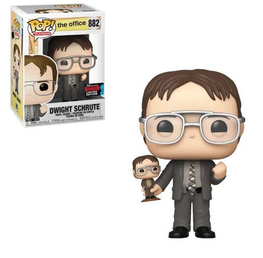 Funko Pop! The Office Dwight Schrute 882 Funko 2019 Fall Convention Exclusive + Free Protector (VAULTED)