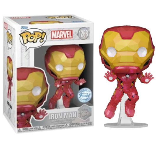 Funko Pop! Marvel Disney 100 Iron-Man 1268 Funko Special Edition + Free Protector