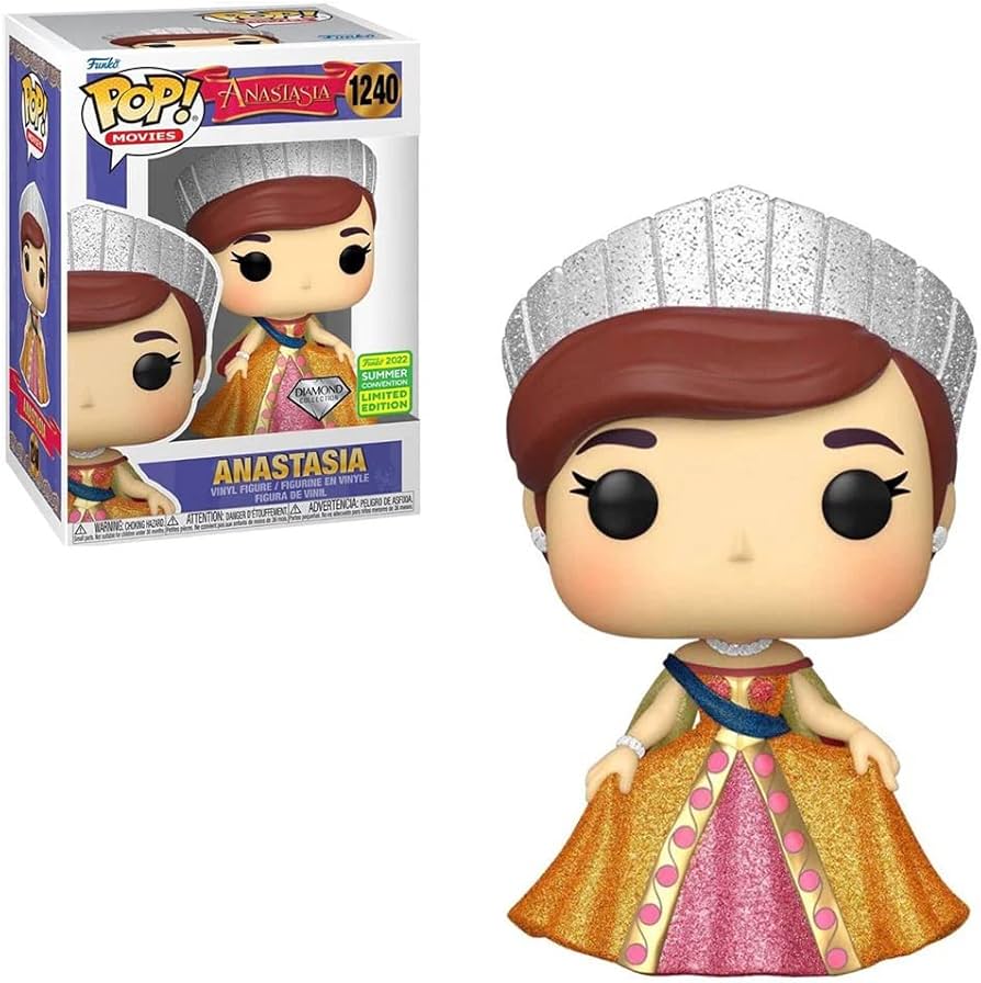 Funko Pop! Anastasia 1240 Diamond Funko 2022 Summer Convention Exclusive + Pop Protector
