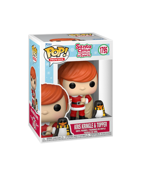 Funko Pop! Santa Claus is Comin’ to Town! Kris Kringle & Topper 1795 Figure + Pop Protector