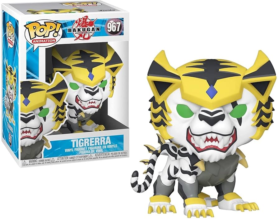Funko Pop! Bakugan Battle Brawlers - Tiggera 967 Figure + Pop Protector