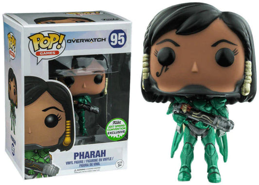 Funko POP! Games: Overwatch #95 - Pharah (Emerald) Funko 2017 Spring Convention Exclusive (VAULTED) + Protector