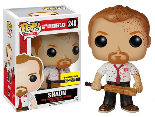 Funko Pop! Shaun of the Dead : Shaun (Bloody) 240 EE Exclusive (VAULTED) + Free Protector