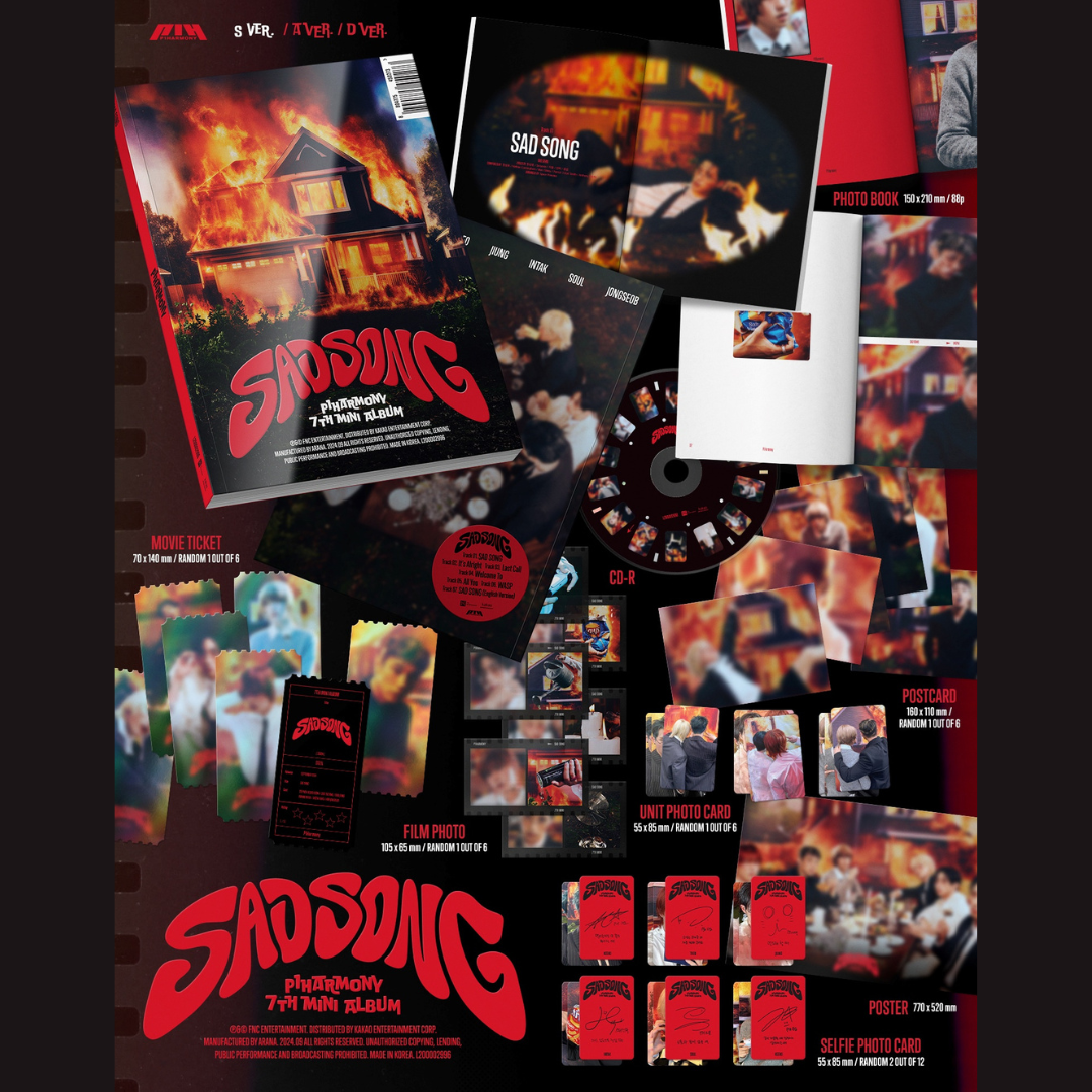 K-POP P1HARMONY - 7TH MINI ALBUM [SAD SONG] (3 VERSIONS)