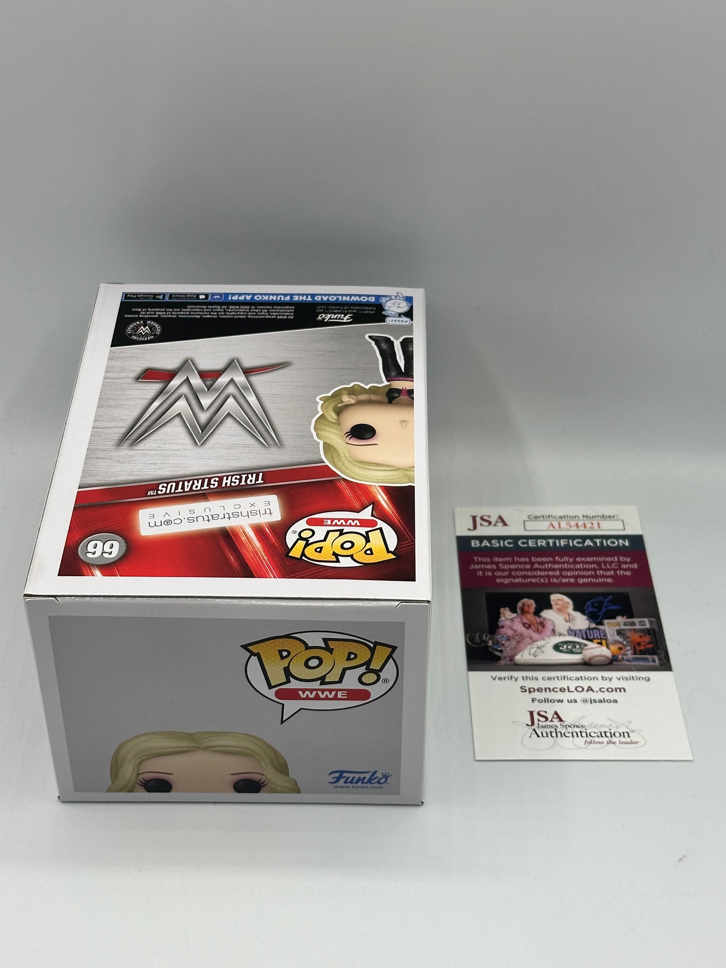 Funko Pop! WWE Trish Stratus 66 Signed by Trish Stratus JSA Certified Diamond Funko Shop Exclusive + Free Protector