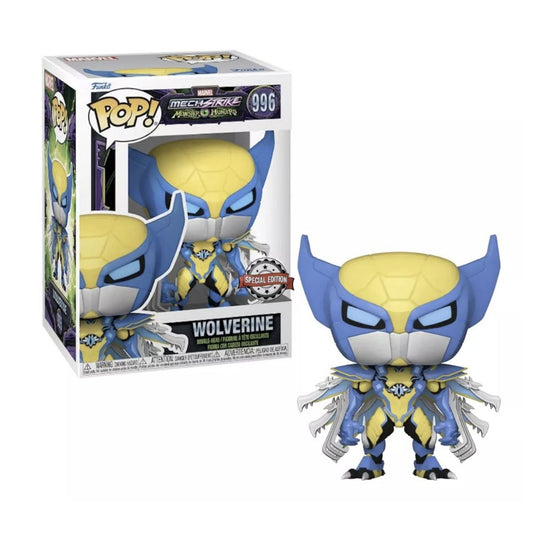 Funko Pop! Marvel Mech Strike Monster Hunters - Wolverine 996 Special Edition + Free Protector