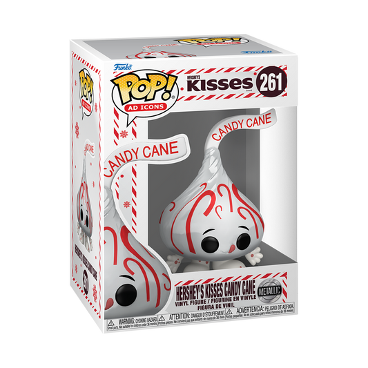 Funko Pop! Hershey’s Kisses Candy Cane 261 Metallic Figure + Pop Protector