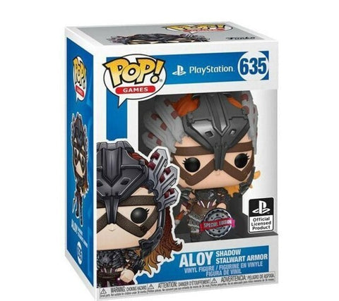 Funko Pop! PlayStation Aloy Shadow Stalwart Armor 635 Special Edition (VAULTED) + Pop Protector