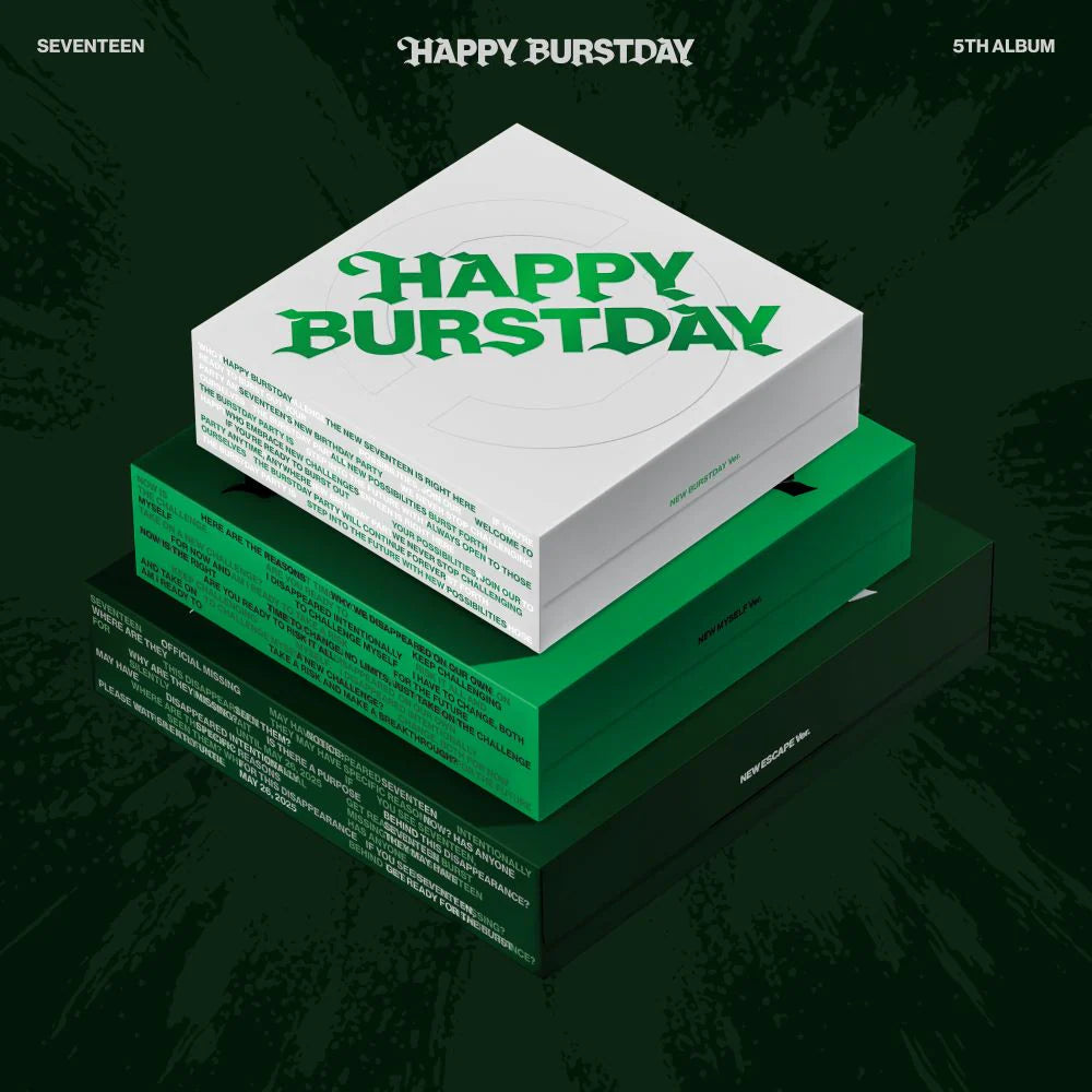 K-POP SEVENTEEN - 5TH ALBUM [HAPPY BURSTDAY] (NEW ESCAPE VERSION)