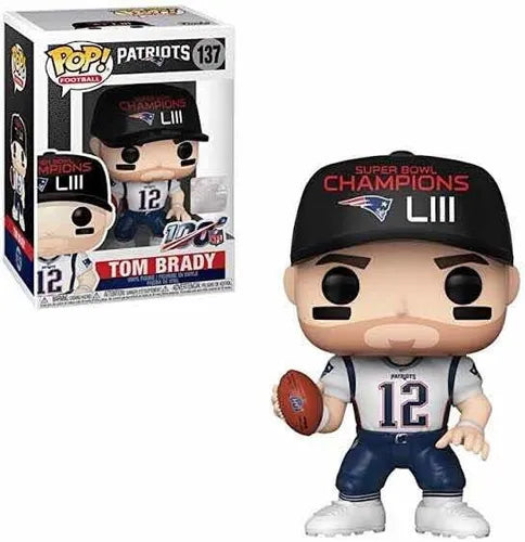 Funko Pop! NFL Patriots - Tom Brady 137 Figure + Pop Protector