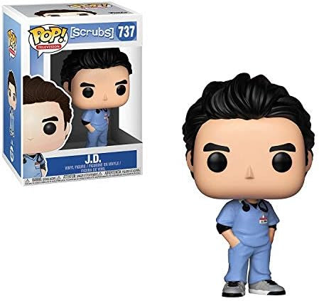 Funko Pop! Scrubs - J.D. 737 + Free Protector (VAULTED) (slight box ware)