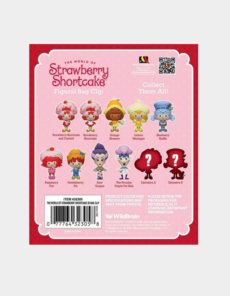 Strawberry Shortcake Mystery 3D Foam Figural Bag Clip (One Variation Chosen at Random)