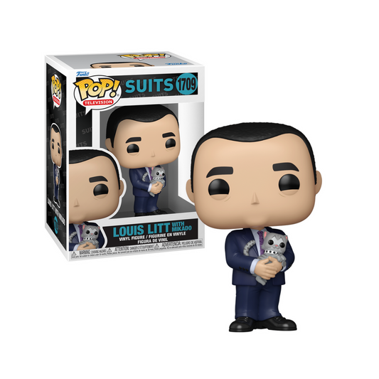Funko Pop! Suits : Louis Litt with Mikado 1709 + Pop Protector