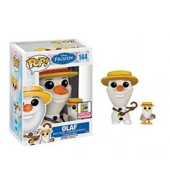 Funko Pop! Disney Frozen - Olaf (W/ Hat and Cane) 144 Funko 2015 San Diego Comic Con Exclusive (VAULTED) + Free Protector