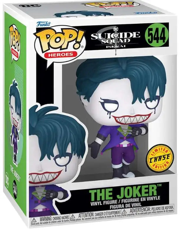 Funko Pop! DC Suicide Squad Isekai : The Joker 544 CHASE + Pop Protector