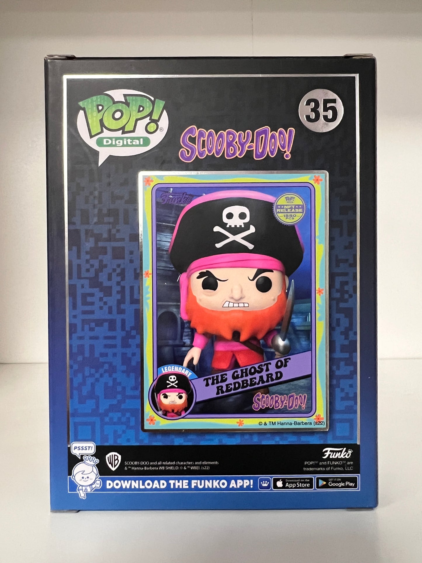 Funko Pop! Digital : Scooby-Doo! NFT Release The Ghost of Redbeard 35 1550 PCS + Pop Protector