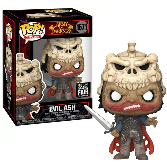 Funko Pop! Army of Darkness - Evil Ash 1671 Hot Topic Scare Fair 2024 Exclusive + Free Protector