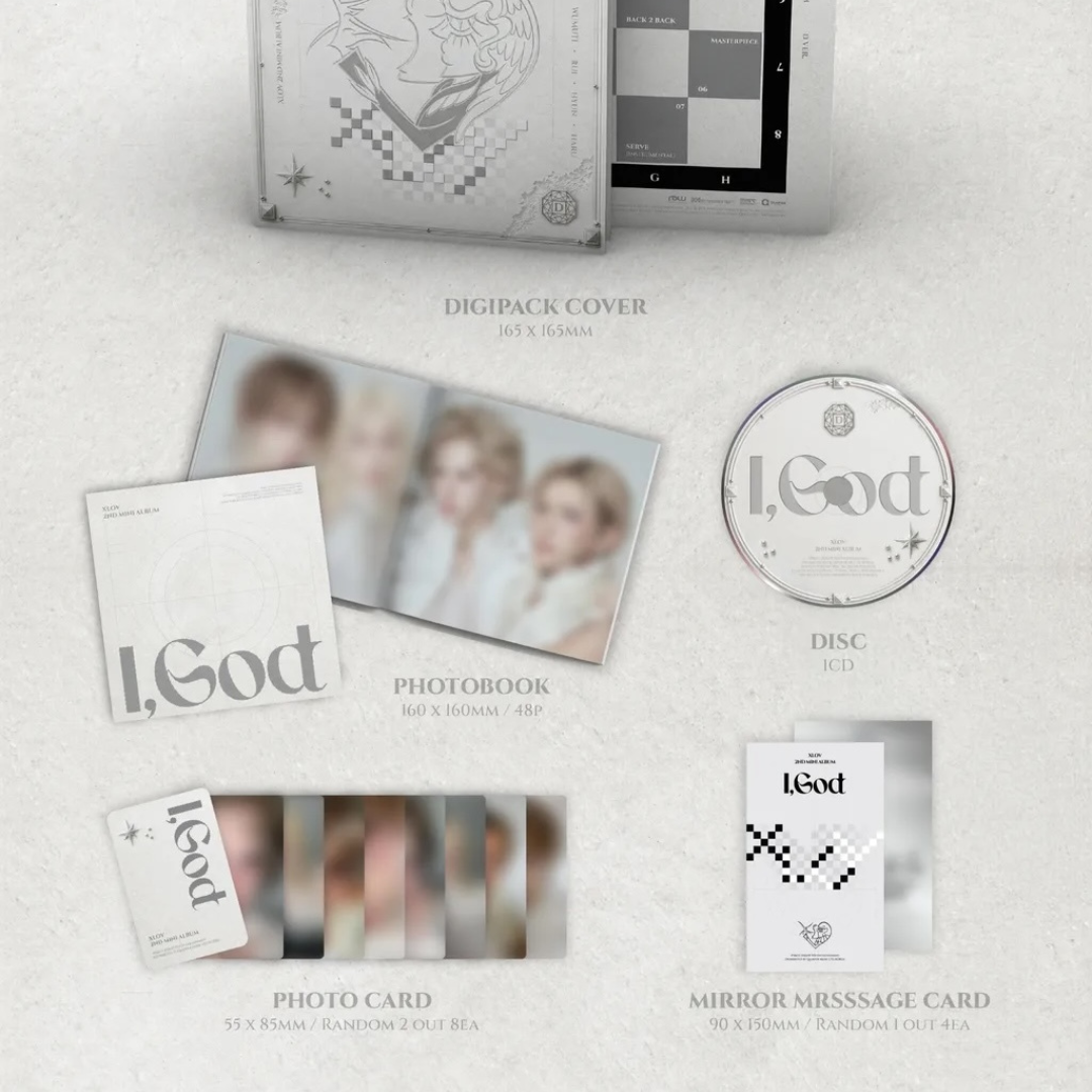 (PRE-ORDER) K-POP XLOV - 2ND MINI ALBUM [I,GOD] (4 VERSIONS) RANDOM