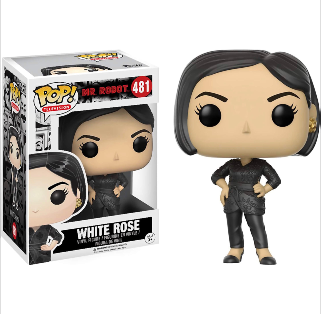 Funko Pop! Mr. Robot White Rose 481 + Free Protector (VAULTED)