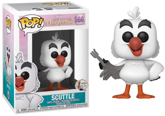 Funko Pop! Disney The Little Mermaid 30 Years - Scuttle 566 + Free Protector (VAULTED)