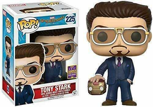 Funko Pop! Marvel Spider-Man Homecoming - Tony Stark 225 Funko 2017 Summer Convention Exclusive (VAULTED) + Free Protector