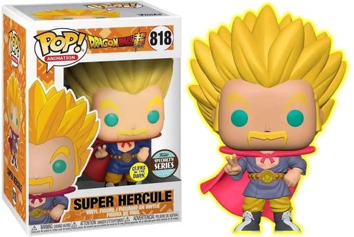 Funko Pop! Dragon Ball Super Super Hercule 818 GITD Funko Specialty Series Exclusive 818 + Protector
