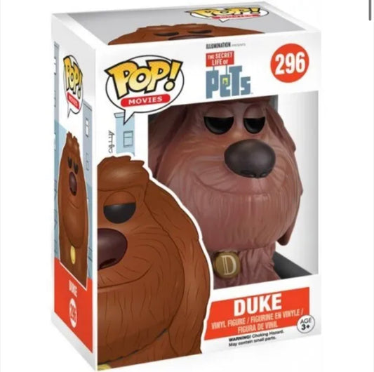 Funko Pop! Illumination Presents The Secret Life of Pets Duke 296 + Free Protector
