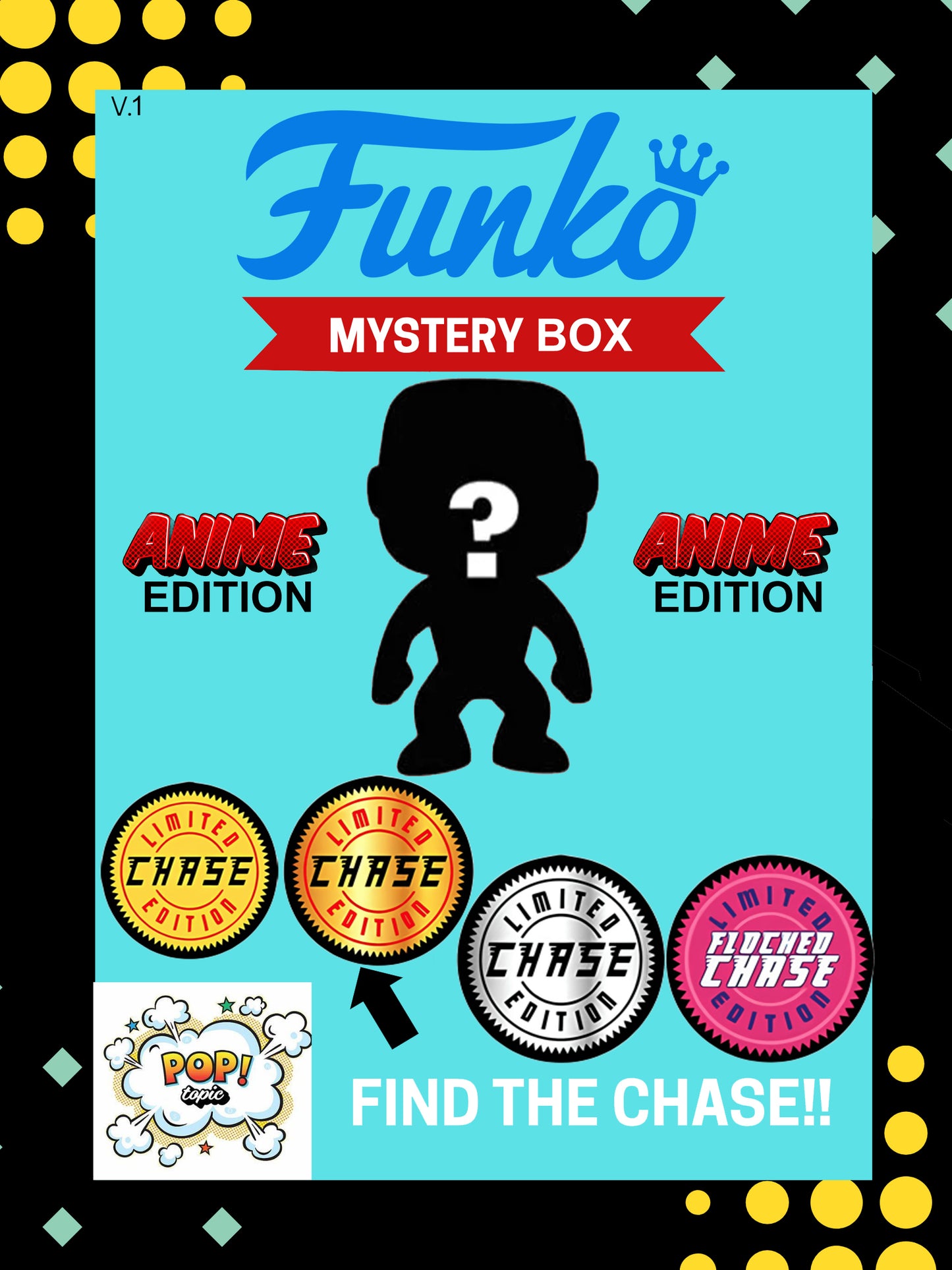 Version 1: Random Pop! Mystery (ANIME) 1 in 50 chance of Chase or signed pop