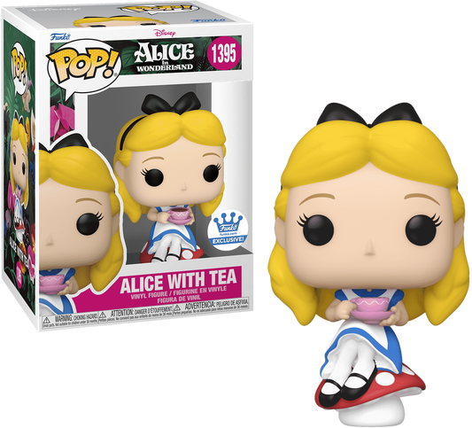 1395 Funko Pop! Exclusive Alice with Tea Disney Alice in Wonderland + PoP Protector