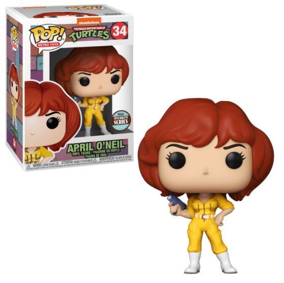 Funko Pop! Vinyl - TMNT #34 - April O'Neil - Retro - Specialty Series Exclusive Teenage Mutant Ninja Turtles + PoP Protector