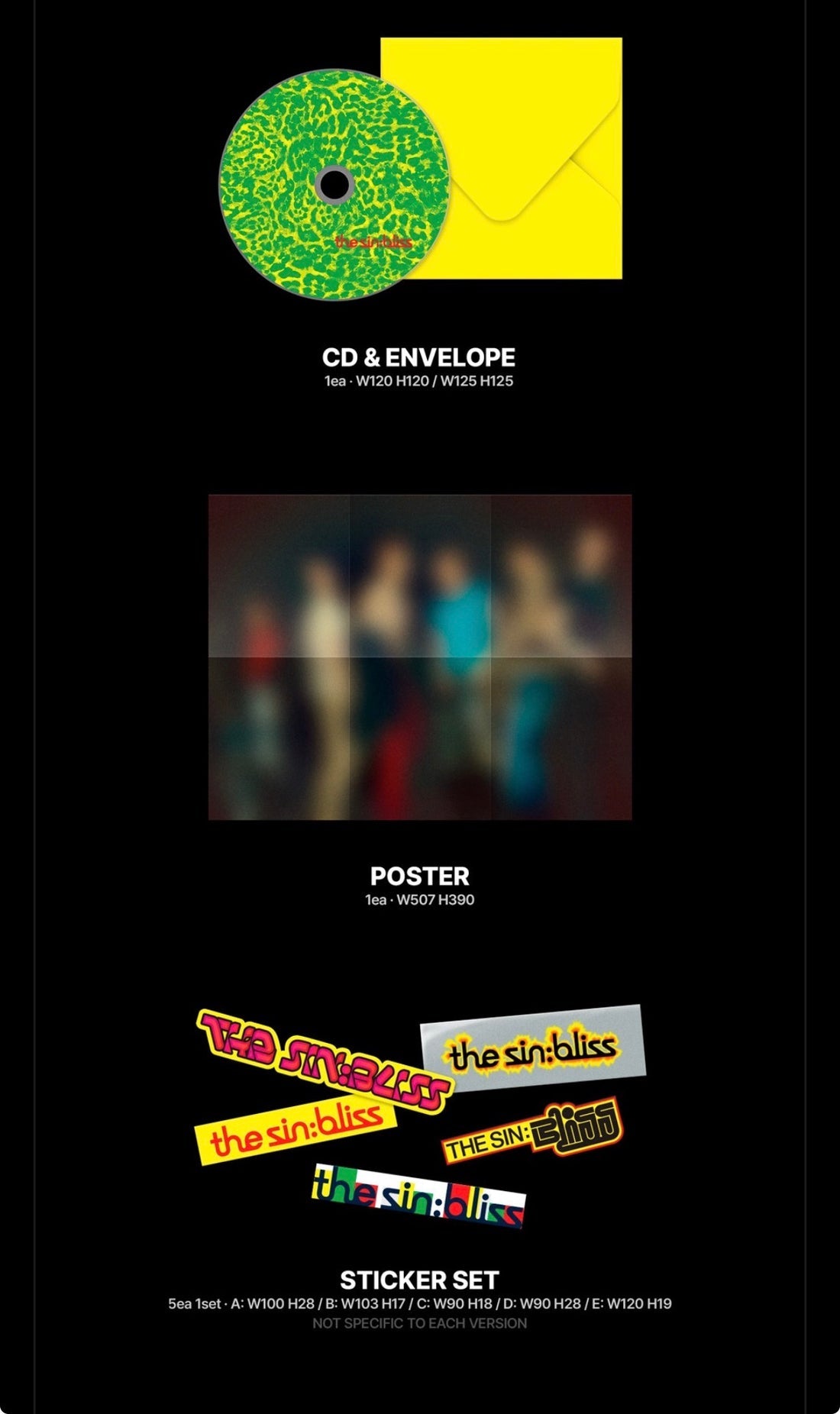 (PRE-ORDER) K-POP ENHYPEN - THE SIN: BLISS (4 VERSIONS) RANDOM