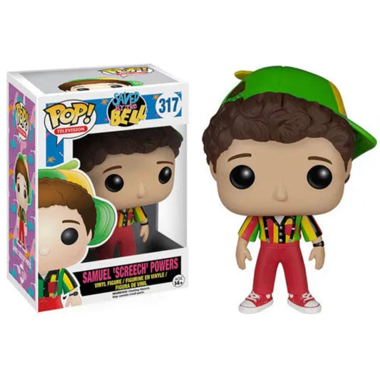 Funko Pop! Saved By The Bell Samuel ‘Screech’ Powers 317 + Free Protector (VAULTED)