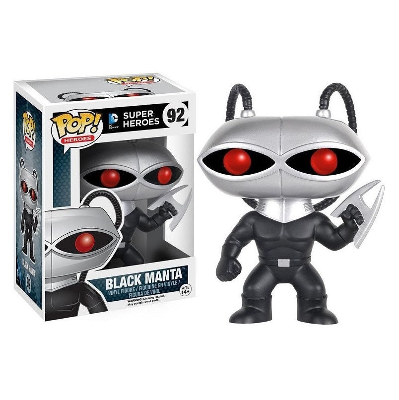 Funko Pop! DC Super Heroes Black Manta 92 + Free Protector (VAULTED)