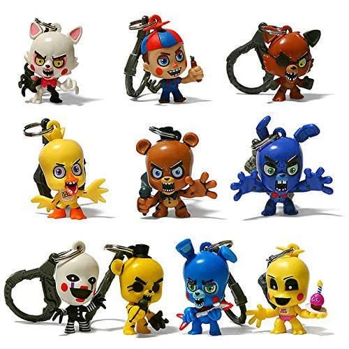 Five Nights at Freddy’s (FNAF) Backpack Hanger Keychain Mystery Blind Box Figure (One Variation Chosen at Random)