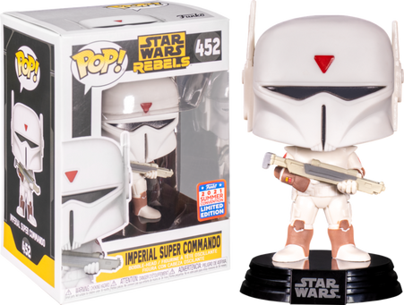 Funko Pop! Star Wars Rebels Imperial Super Commando 452 Funko 2021 Summer Convention Exclusive + Free Protector