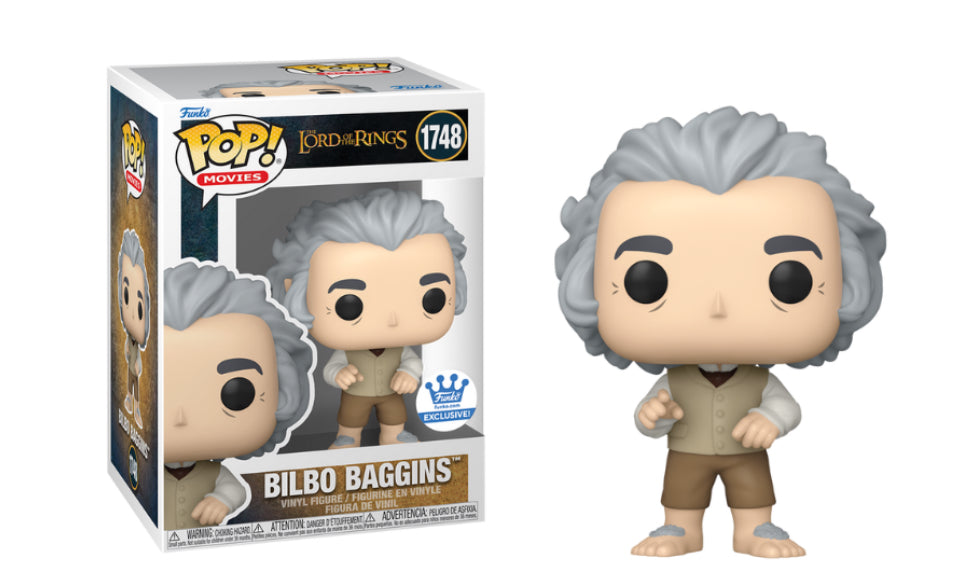 Funko Pop! The Lord of the Rings - Bilbo Baggins 1748 Funko Shop Exclusive Figure + Pop Protector