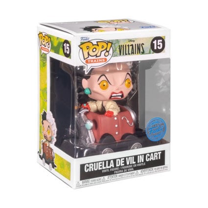 Funko Pop! Disney Villains Cruella De Vil In Cart 15 Funko Special Edition + Free Protector