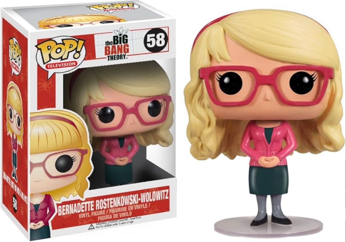 Funko Pop! The Big Bang Theory Bernadette Rostenkowski-Wolowitz 58 + Free Protector (VAULTED)