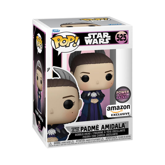 Funko Pop! Star Wars - Power of the Galaxy - Padmé Amidala 525 Power of the Galaxy Amazon Exclusive Figure + Pop Protector