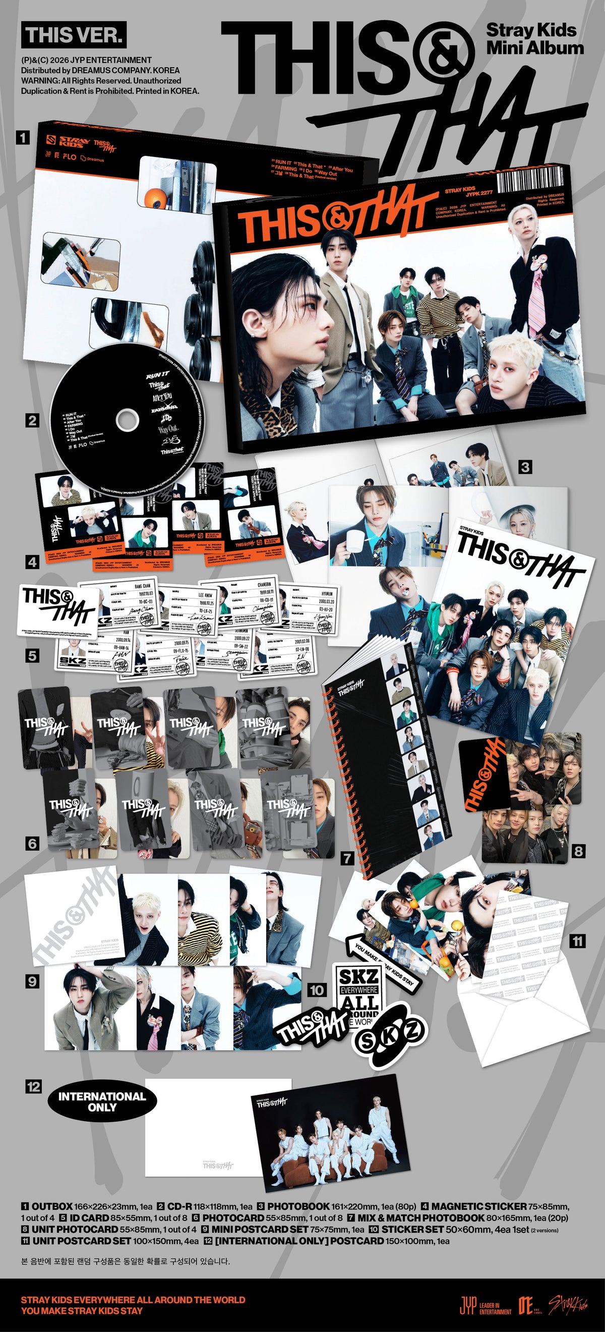 K-POP STRAY KIDS - THIS & THAT (2 VERSIONS)