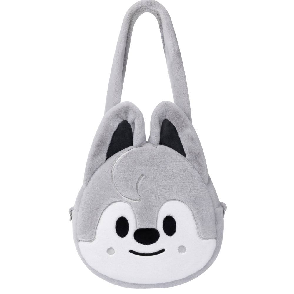 (PRE-ORDER) K-POP STRAY KIDS - SKZOO FACE SHOULDER BAG - SKZOO EVERYWHERE ALL AROUND THE WORLD (8 VERSIONS)