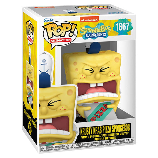 Funko Pop! Nickelodeon SpongeBob SquarePants - Krusty Krab Pizza SpongeBob 1667 + Free Protector