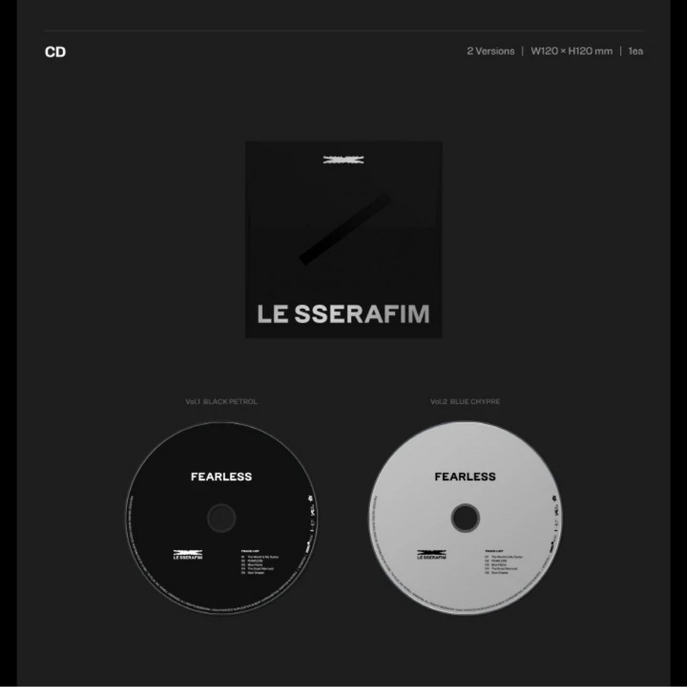 K-pop Le Sserafim - Fearless (1st Mini Album) Vol. 1 Black Petrol Ver.