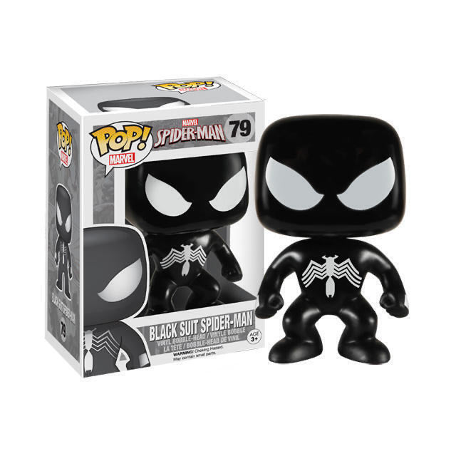 Funko Pop! Marvel Spider-Man - Black Suit Spider-Man 79 + Free Protector